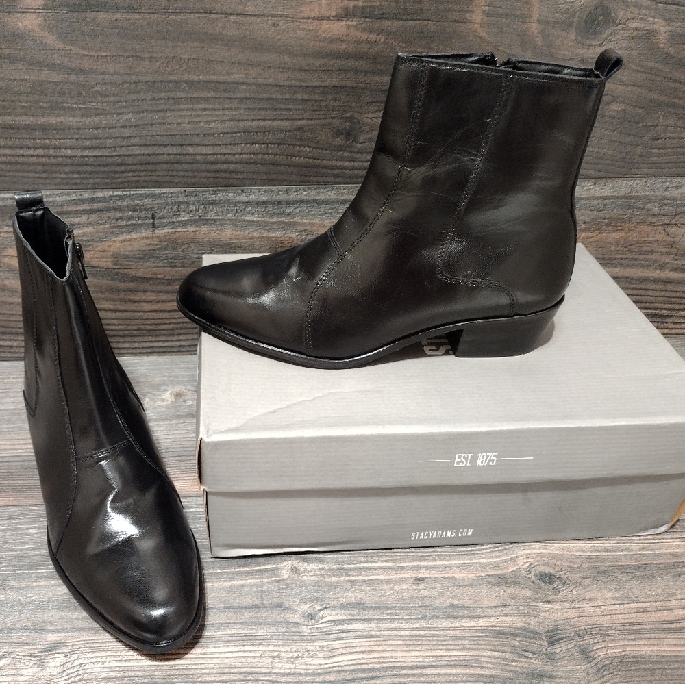 Stacy Adams Men's Santos Boot,Black, Size 8 M